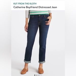 Kut from the Kloth ~ Catherine Boyfriend Jeans ~ Dark Wash ~ Size 10
